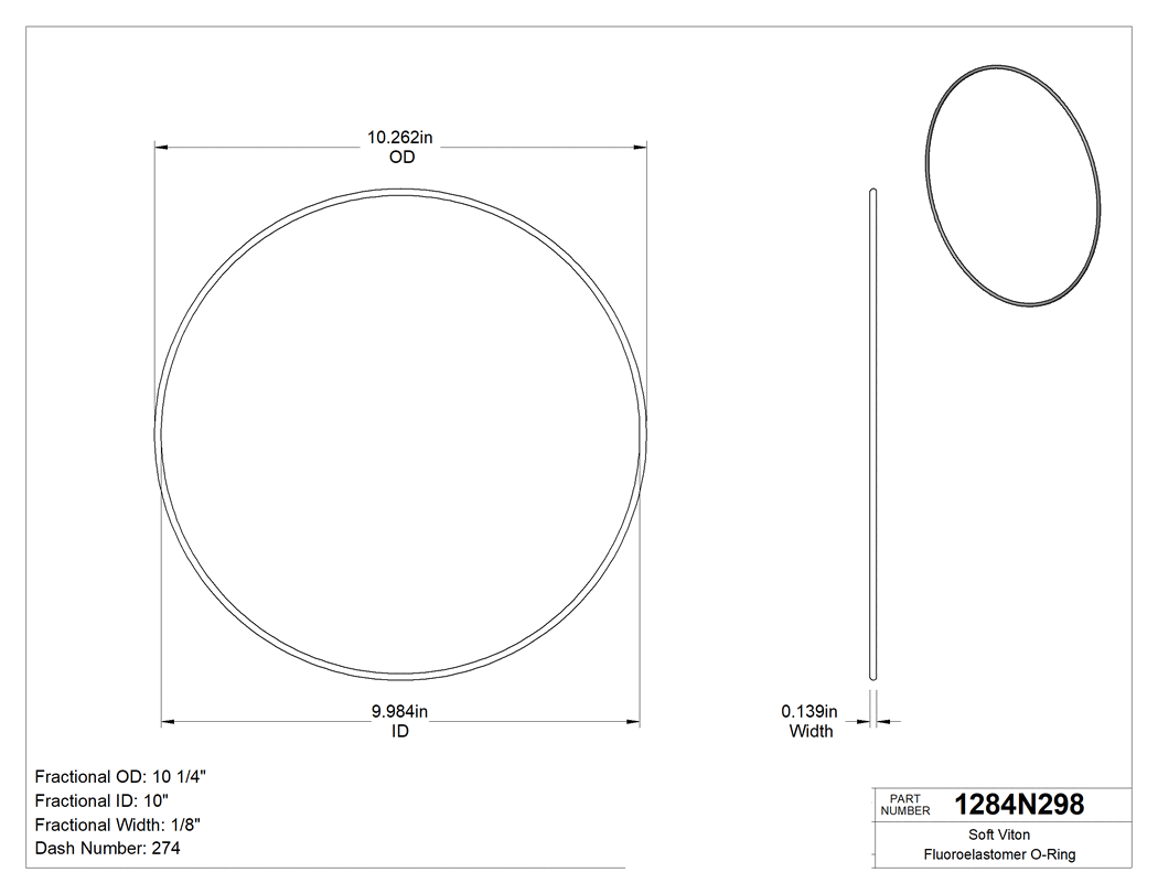 Technical drawing - 1284N298